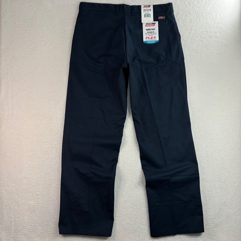 Dickies Work Pants Men 36x32 Blue Relaxed Flex Stretch Straight Classic NWT